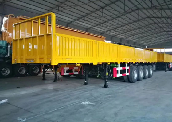 45FT 4 Axle Drop Side Trailer With 60000kg Payload