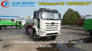 Camion distributeur d'asphalte intelligent FAW J6L-350hp