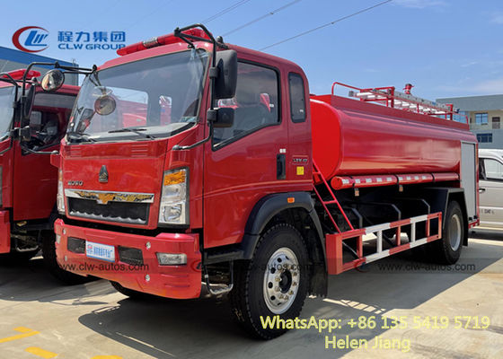 Sinotruk HOWO 4x2 140HP 10T Water Tank Fire Rescue Truck