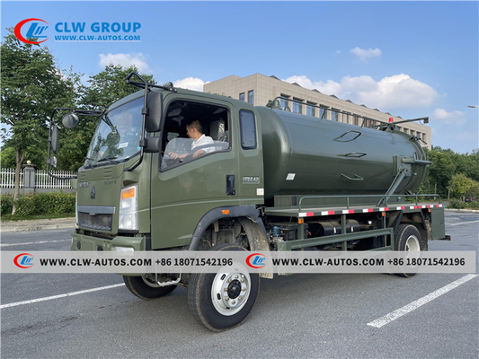 HOWO 4X4 Off Road Sewer Vacuum Truck 8m3