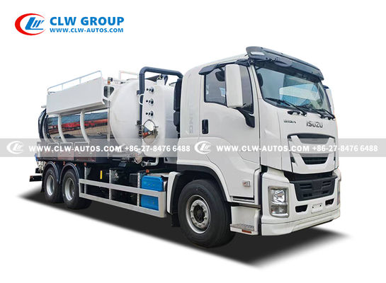 Isuzu Giga 6x4 Vacuum Suction Truck for High-Pressure Flushing Blockage Removal and Fast Extraction of Sludge and Debris