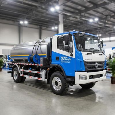 SINOTRUK HOWO CAFU 6000L Fuel Refueling Truck with Dual-Compartment Tank and YUNNEI YN4102 Diesel Engine