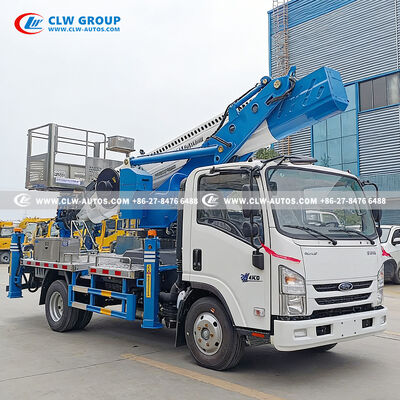 Isuzu KV100 30m Height Aerial Work Truck with 6-section Polygonal Boom and 200kg Platform Capacity