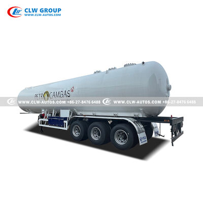 25 Ton Capacity LPG Tank Trailer with Q345R Steel Construction and Tri-Axle Heavy-Duty Chassis