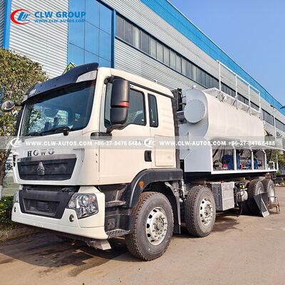 SINOTRUK HOWO 15T On-Site Mixed Explosive Truck with PLC-Based Automated Mixing and 360-Degree Rotating Hose Guide Boom