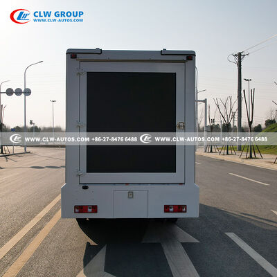 FAW 3-Side P4 Mobile LED Billboard Truck with Hydraulic Lifting Side Screens and Foldable Stage for Digital Advertising