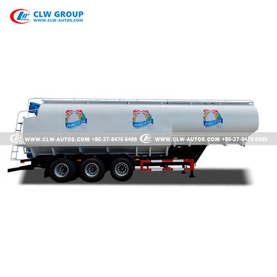 59.6m³ Carbon Steel Bulk Feed Transport Tanker with 360° Rotatable Auger - Tri-axle Bulk Feed Trailer