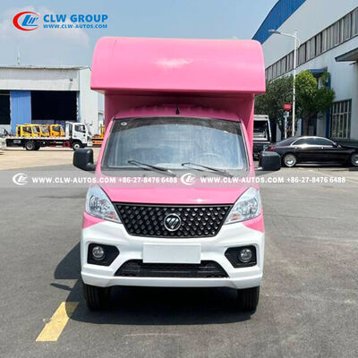 FOTON 4-Wheel Gasoline Mobile Food Truck with Insulated Box and Flip-Up Counters – Euro VI Mini Ice Cream Vending Car