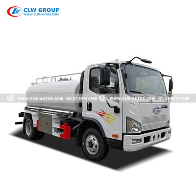FAW 5m³ Capacity 304-2B Stainless Steel Water Sprinkler Truck with Euro III Engine for Municipal & Industrial Use