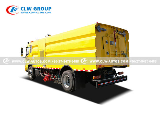 Dongfeng KR 210HP Road Sweeper Truck with 7m³ Stainless Steel Garbage Tank and 9m³ Water Tank