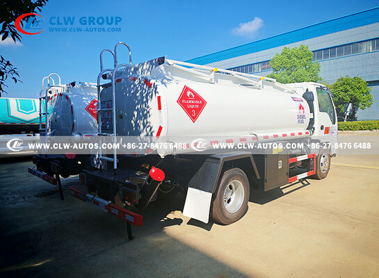 ISUZU 100P RHD 4x2 5,000L Fuel Tanker Truck with 120HP Engine and Anti-Corrosion Tank for Mobile Refueling