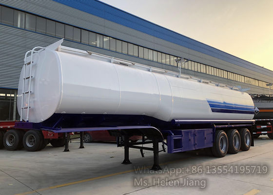 45m3 Tri Axle Q235 Carbon Steel Fuel Truck Trailer