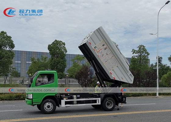 Dongfeng 4x2 Small Hydraulic Rear Loader Garbage Truck